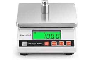 Bonvoisin Precision Scale 5000gx0.1g Digital Lab Scale Accurate Electronic Balance Portable Laboratory Analytical Balance Industrial Counting Scale Jewery Kitchen Scale CE Certified(5000g, 0.1g)