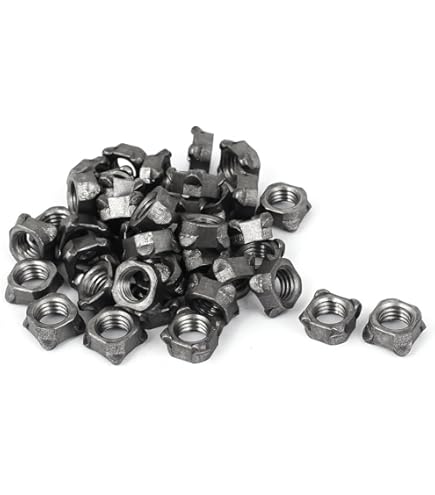 Uxcell Hex Weld Nuts,5/16-18 Carbon Steel With 3 Projections Machine - View #10