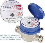 DEWIN Water Flow Meter 1/2 Inch Cold Water Meter with Fittings 15mm view 6