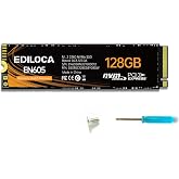 Ediloca EN605 128GB M.2 SSD, NVMe1.3 PCIe Gen3 x4 SSD Internal Hard Drive, M.2 2280 - Read/Write Speed up to 1130/400 MB/s - Internal SSD Compatible with Laptop &amp; PC Desktop