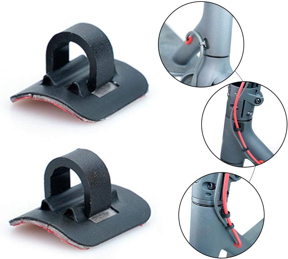 Jingolden 2PCS Alloy Cable Tie Buckle Organizer for Xiaomi M365 / M365 Pro Electric Scooter (2.3 X 1.0 X 1.0cm)