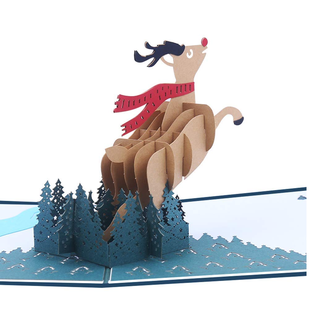 Scuola e materiale didattico 3D biglietto di auguri pop up Holiday ...