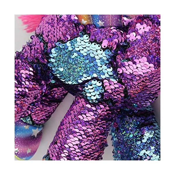 Athoinsu 13'' Blue Flip Sequin Unicorn Stuffed Animal Plush Toy 並行輸入品 Athoinsu 13\u201d Blue Flip Sequin Unicorn Stuffed Animal Plush Toy