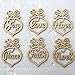Fheaven 6Pcs Wooden Ornament Xmas Tree Hanging Tags Pendant Decor Christmas Decorations
