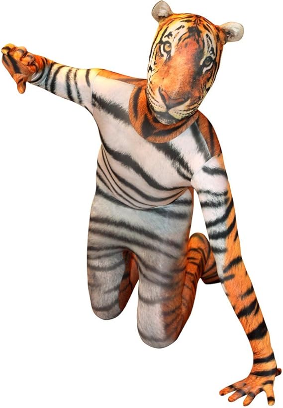 Morphsuits Tiger Kids Animal Fancy Dress Costume size Small 3