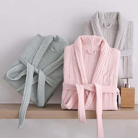 Lpinvin Bathrobe Soft Shawl Towel Bath And Wrap Bath Robe Cotton Terry