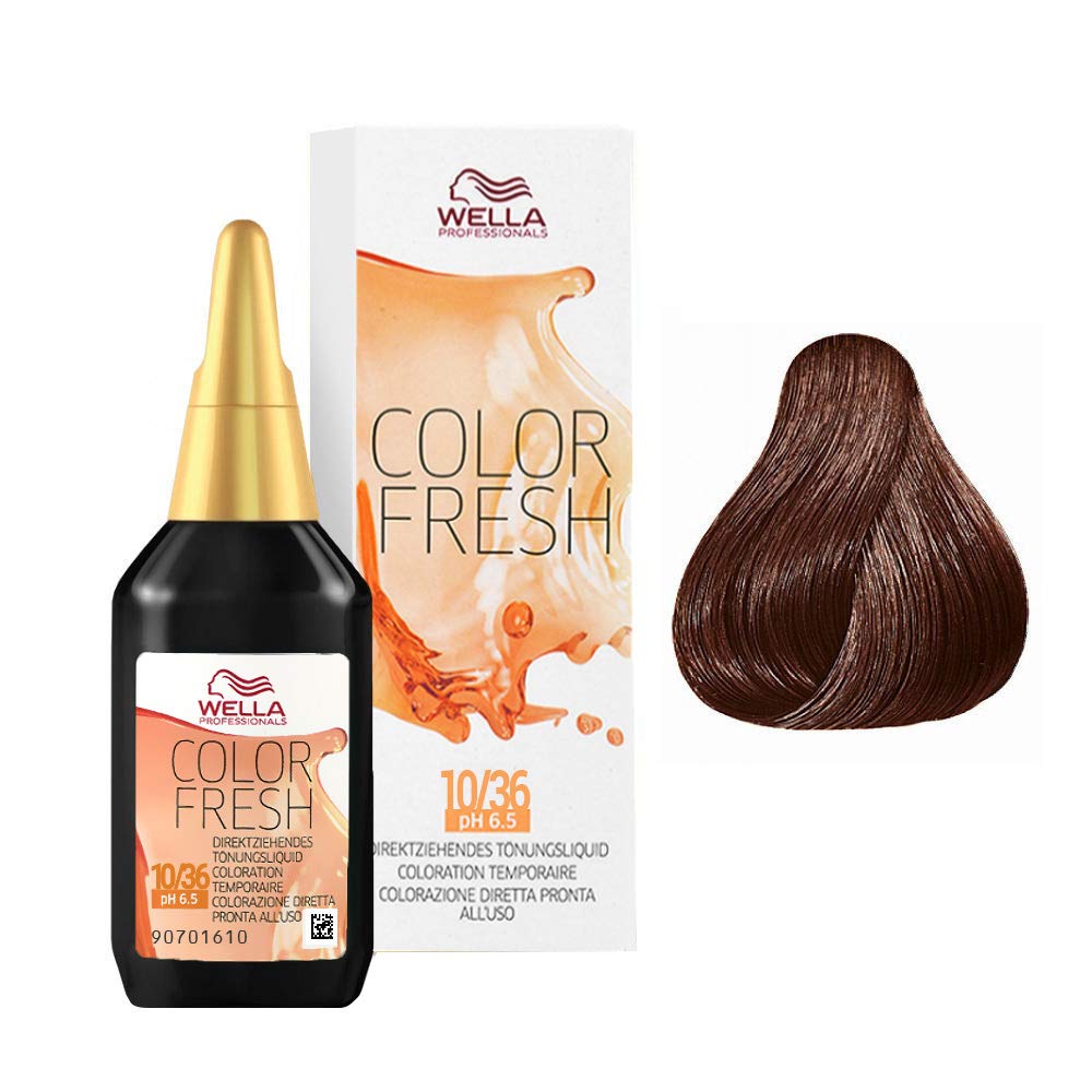WELLA Colour Fresh Semi-Permanent Hair Colour, No. 5/4 Light Brown Auburn, 0.098 kg