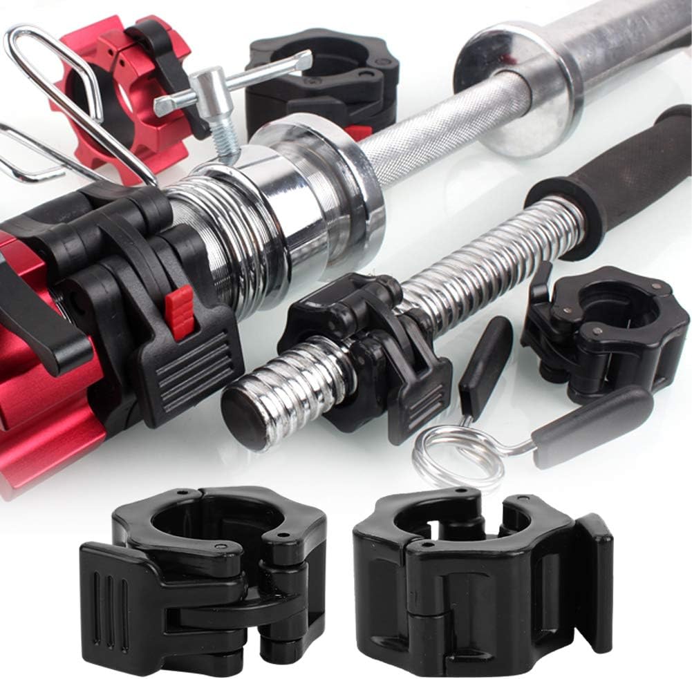 jskjlkl2019 1 Pair 30mm Plastic Barbell Dumbbell Lock Clamp Spring