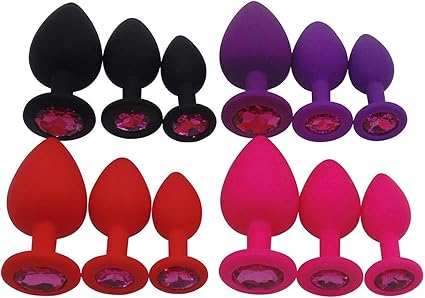 Nytyu S E X Toy New Silicone Cap B Utt With Crystal Jewellery Smooth Touch Anale Plug S E X Toys For Women And Men Pink M Amazon Co Uk Kitchen Home