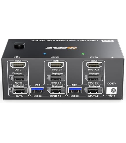 Amazon.com: ATEN 4-Port USB 2.0 KVMP Switch with Audio Support and