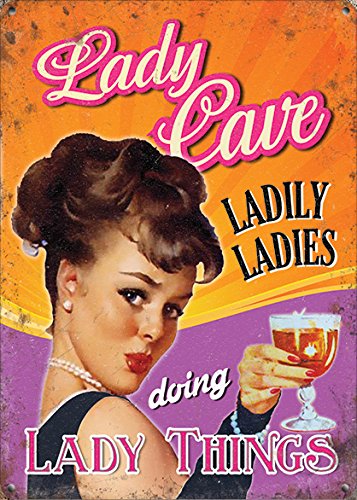 Small (150 x 200mm) Metal Sign - Lady Cave