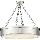 Z-Lite 1944SF22-PN-LED Anders Semi Flush, 3-Light 72 Total Watts, Polished Nickel