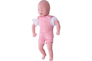 VEVOR Infant CPR Training Manikin, Heimlich Maneuver and Cardiopulmonary Resuscitation (CPR) Practice, Professional Infant Airway Obstruction Training Manikin, Baby Infarction Model for Education