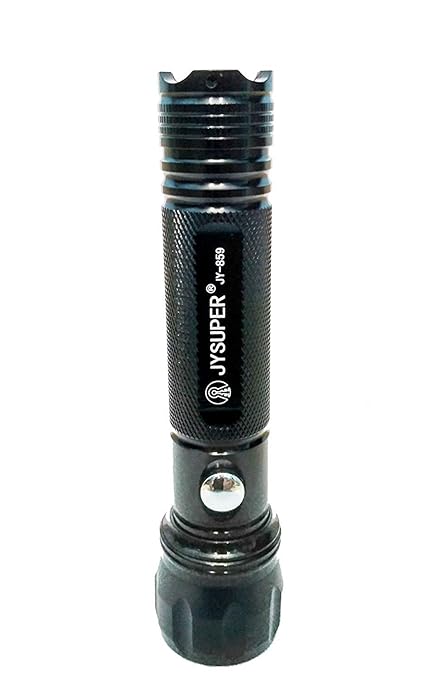 JY SUPER JY-859 Ultra Bright LED Rechargeable Metal Flash Light/Torch/Spot Light