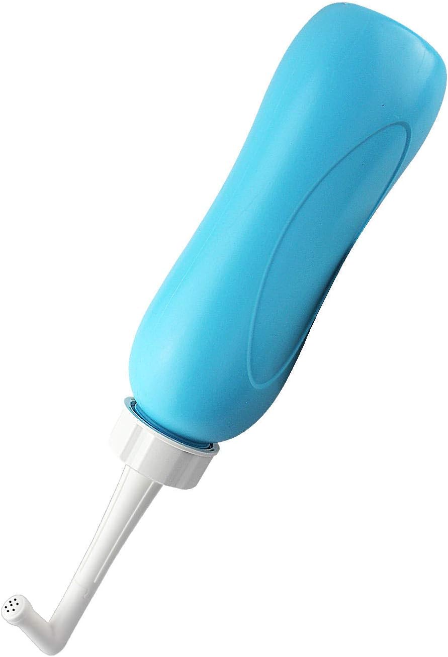 Blue Handheld Portable Bidet Squeeze peri Bottle for Pregnancy, perineal Postpartum Recovery, Hemorrhoids, Hospital Care, Wound Irrigation, Travel, Camping, Hiking, Feminine Hygiene, Baby Cleansing.: Health & Personal Care