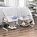 SONGMICS 2-Tier Shoe Rack, Metal Shoe Shelf, Storage Organizer, 36.2 x 11.8 x 13 Inches, Gray ULSA12G