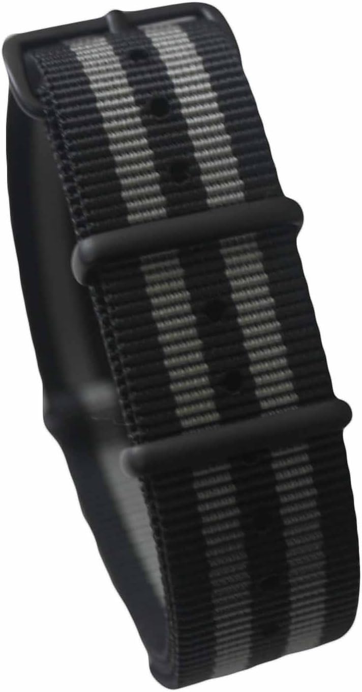 Watch Bands Straps - Choice Of Color 20mm Premium Heavy Duty Durable Ballistic Nylon James Bonds Style Replacement Watch Bands Straps
