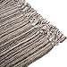 DOZZZ Thick Fluffy Chenille Knitted Throw Blanket with Decorative Fringe and Striped for Couch Cover Sofa Chair Bed Gift Mixed Grey