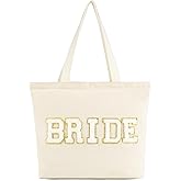 Aileam Bride Bag Bride to Be Gifts Bridal Shower Gifts Tote Bag Personalized for Bachelorette Party Wedding Honeymoon Gift Bag