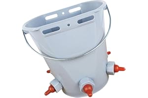 Sturdy 8L Nipple Feeder Bucket for Lambs Calves and Puppies, Farm Animal Nursing Tool for Efficient Feeding Nipple Hanging Li