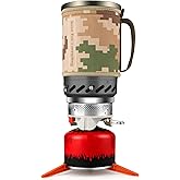 CAMPEAK Gen Camping Stove Cooking System | Portable Camping Backpacking Jet Burner | Fast and Safe Hiking Stove