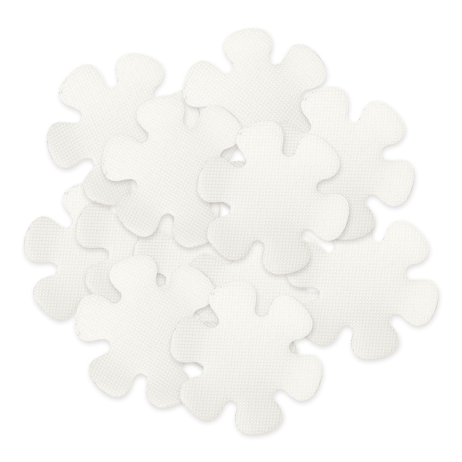 Luckious 20PCS Non-Slip Flower Shape Shower Stickers - Flower Shape Anti-Slip Grip Stickers for Bathtub, Kitchen Flooring, Safety Tape for Bath Shower (8CM)