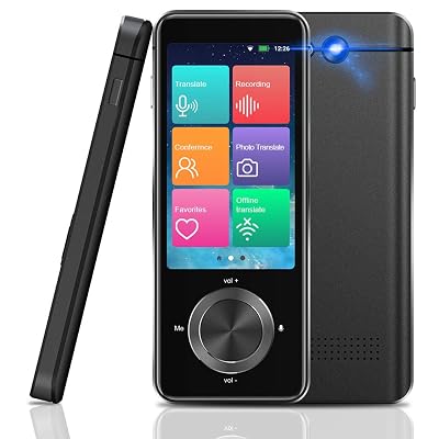Upgraded Version Language Translator Device,Portable Voice Translator 107 Languages Two Way Language Instant Voice Translator?WiFiHotspotOffline