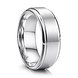 Jstyle Stainless Steel Wedding Rings for Men Women