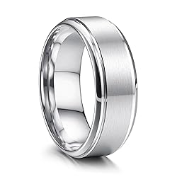 Jstyle Stainless Steel Wedding Rings for Men Women