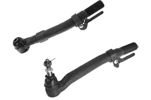 TRQ Front Outer Tie Rod Set 2 Piece Compatible with 2005-2022 Ford F-250 Super Duty 05-22 F-350 Super Duty 05-10 F-450 Super Duty 05-10 F-550 Super Duty