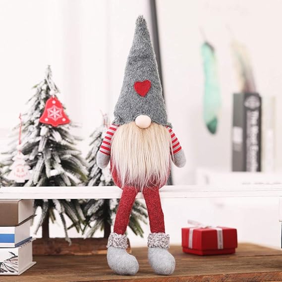 Deko Weihnachten, QHJ Weihnachtsdekorations gesichtslose Puppen Szenen