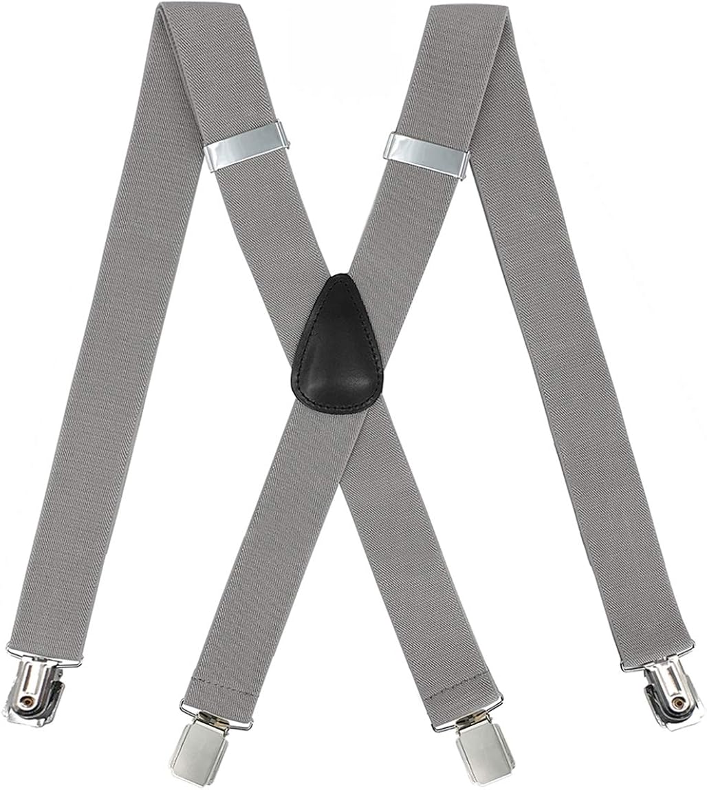 METUUTER Suspenders for Men Heavy Duty Strong Clips Adjustable