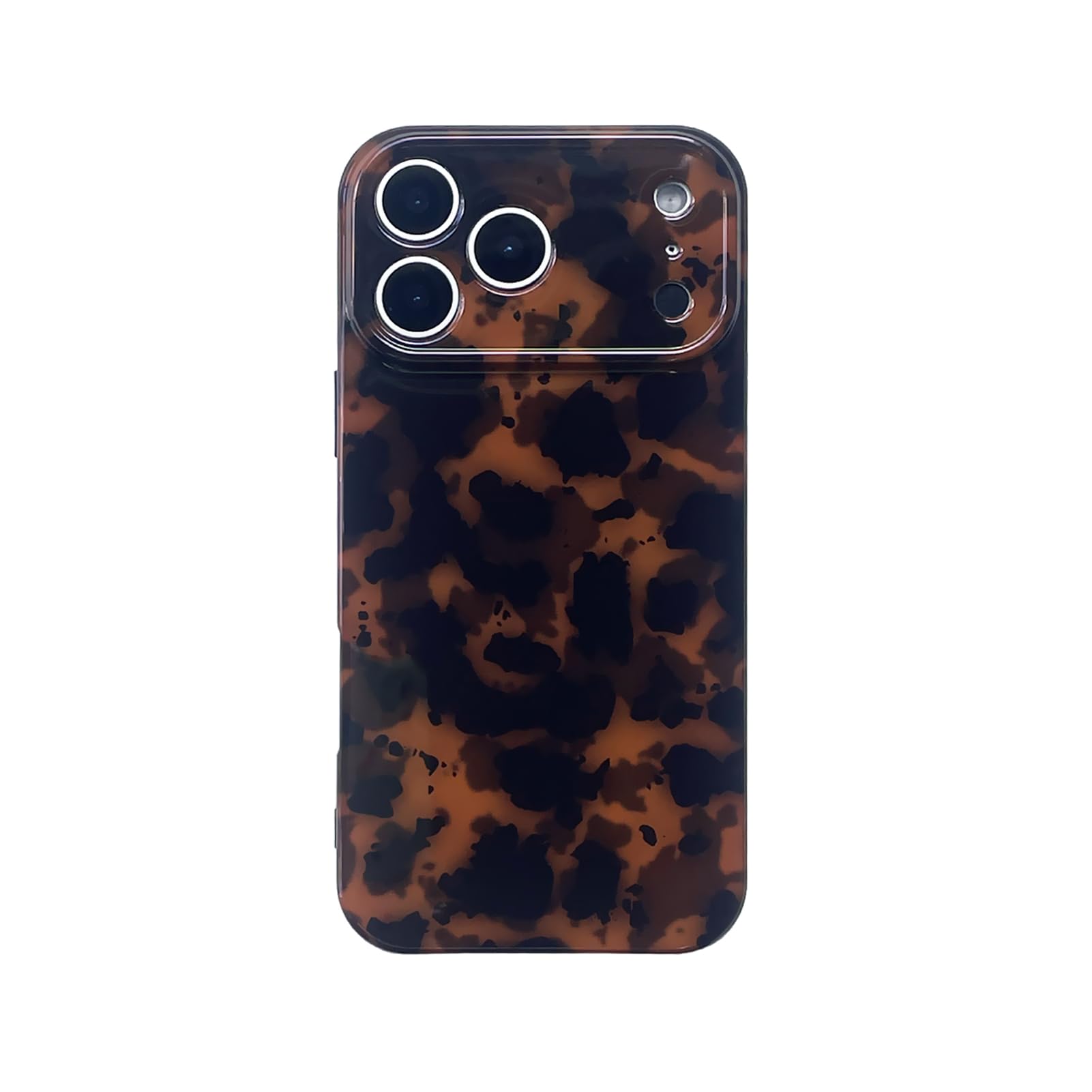 Photo 1 of Tortoise Shell Case Compatible with iPhone 17 Pro Max, Amber Brown Leopard Print | Retro Chic Stylish Classic Cute Protective Cover,for iPhone 17promax 6.9 inch