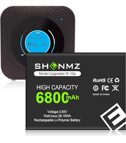 Batteria Di Ricambio W-10A Compatibile Con Netgear MR1100 AT&T Nighthawk M1 – Sostituto 308-10034-01 Con Certificazione UL/CE - 4