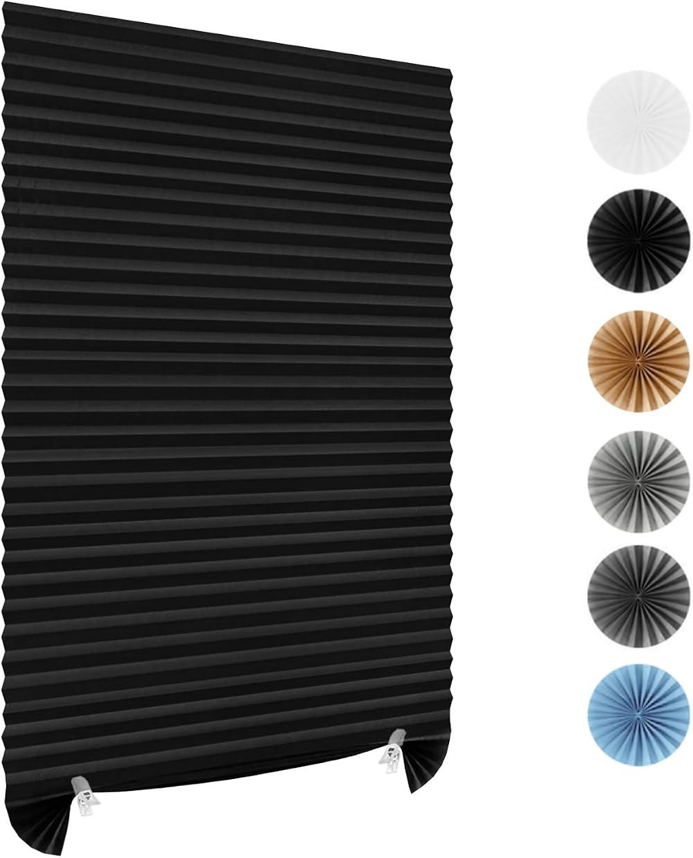 Maritown Temporary Blackout Blinds No Drill Stick On 2 in 1 Privacy Thermal