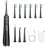 Hotodeal Electric Toothbrush with Water Flosser,3 in 1 Teeth Cleaning Kit with 4 Modes,Portable Travel Electric Toothbrush fo
