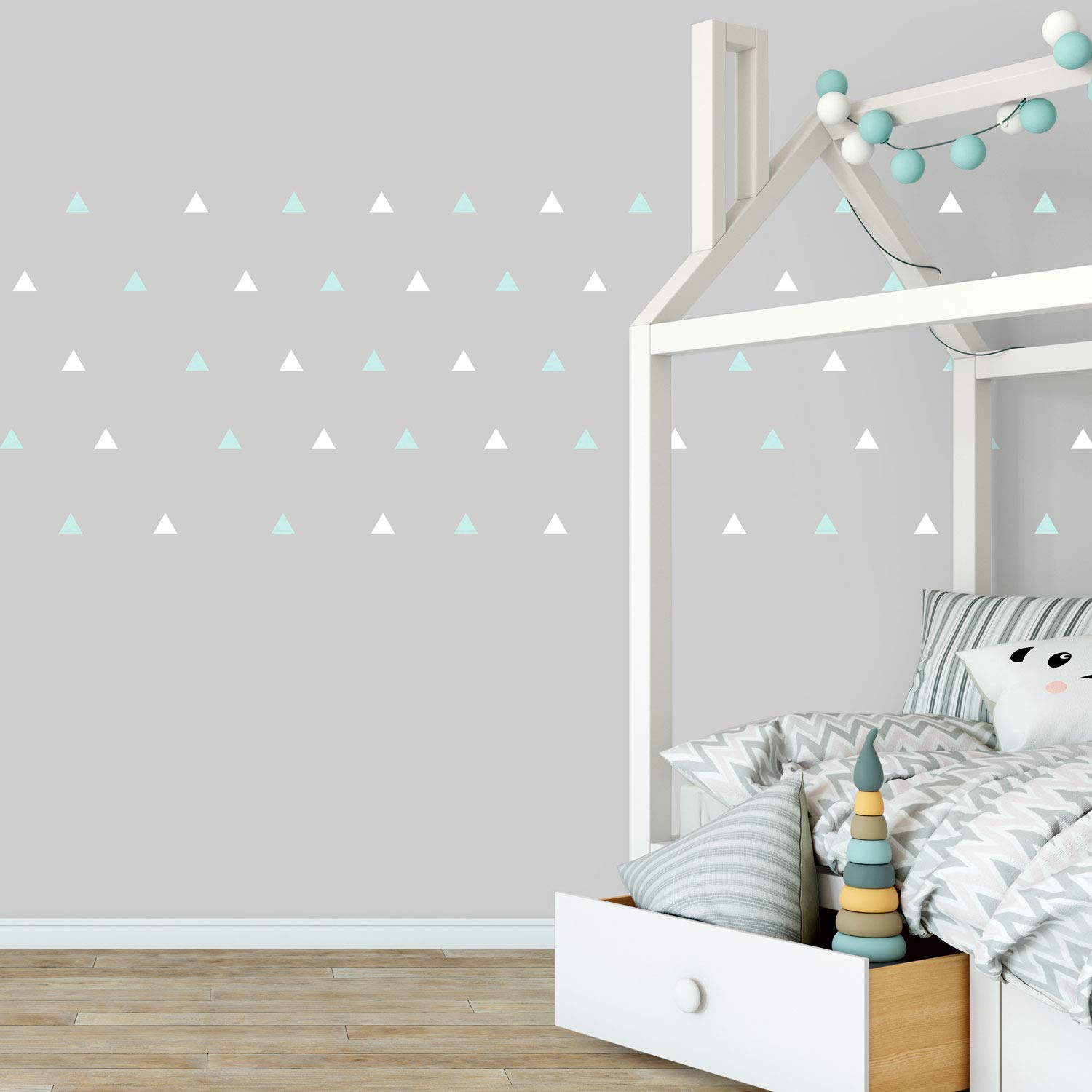 Triangle wall stickers | Lots of colours options available | Perfect for a baby's nursery or child's bedroom
