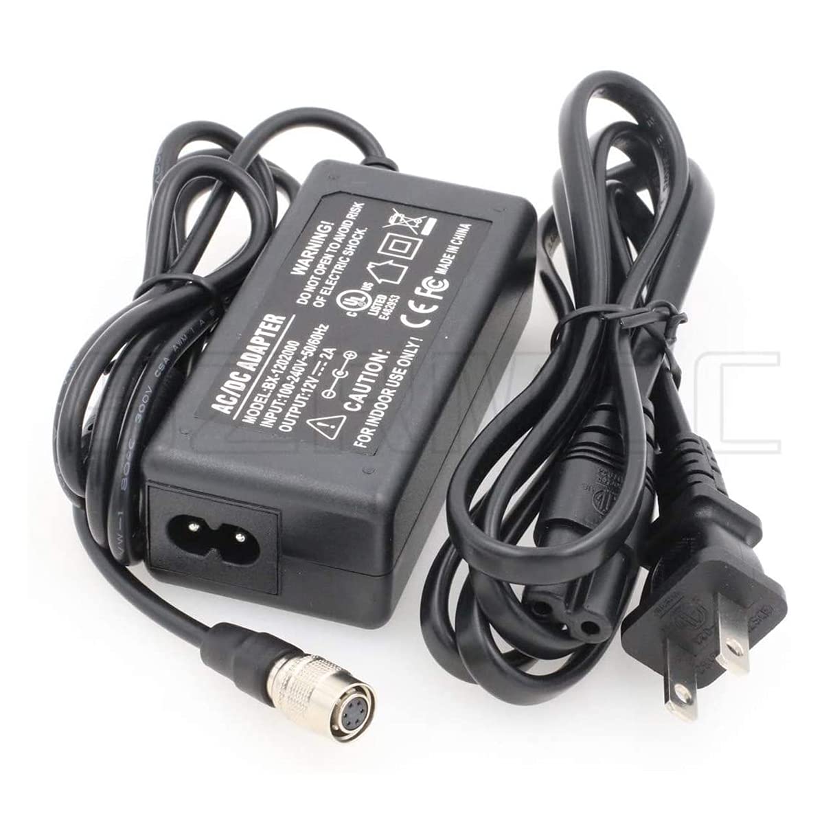 SZRMCC 12V 2A Hirose 6 Pin Female AC DC Power Supply Adapter for Basler Ace Runner Racer GigE Industrial Camera