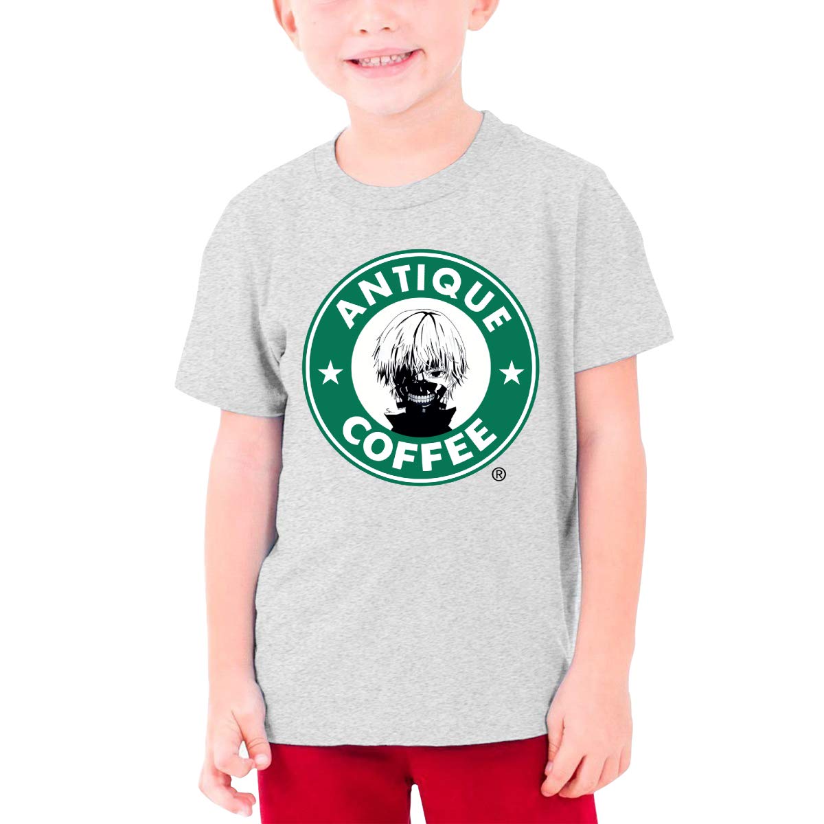 Censu Customized Cool Antique Coffee Logo Crew Neck T Shirts For Girls 100 Black