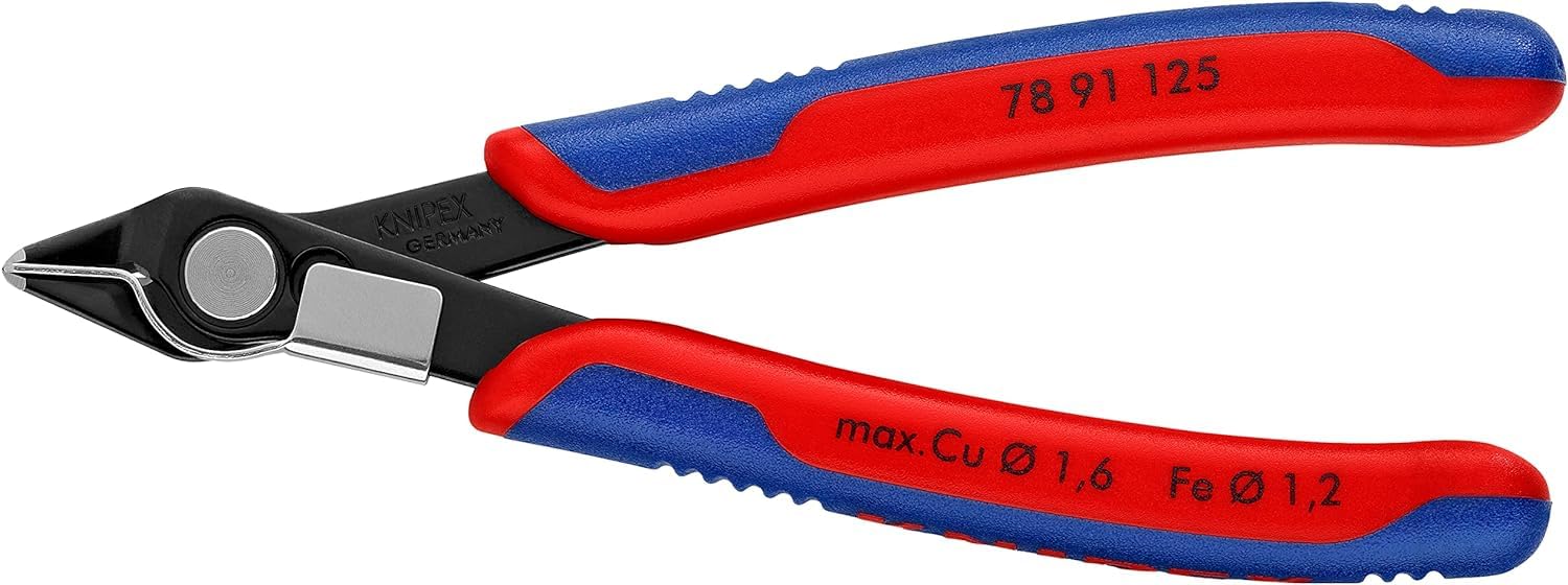KNIPEX Electronic Super Knips with Multi-Component Handles 125 mm, 78 91 125