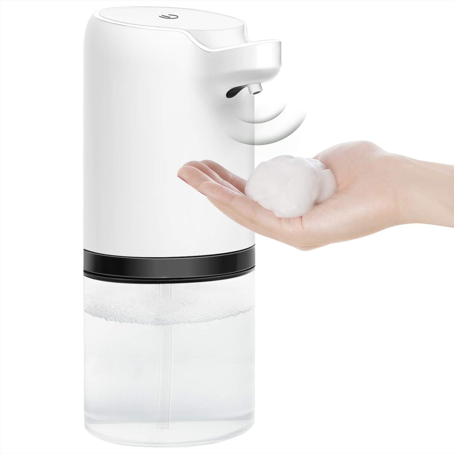 LDesign Soap Dispenser Automatic, Touchless Soap Dispenser, 14oz/400ml USB Rechargeable Foaming Soap Dispenser for Kitchen, Bathroom, Office, Hotel