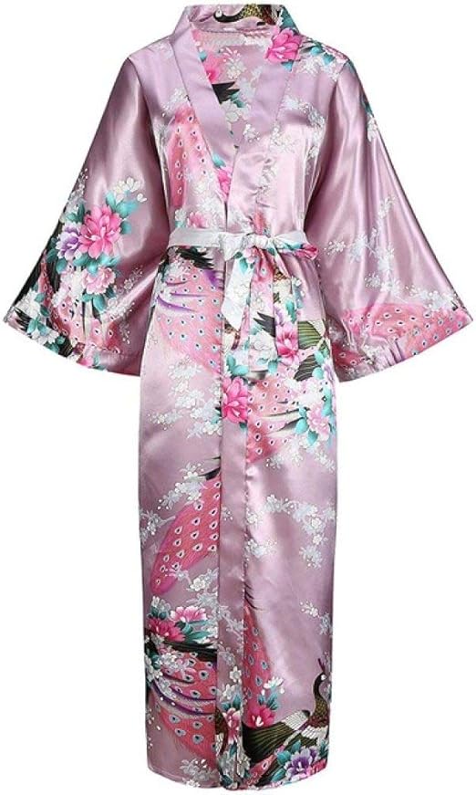 ankle length kimono robe