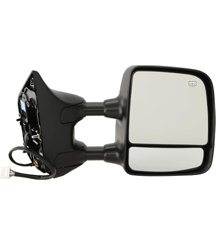KYYET Driver Side Lower Towing Mirror Glass With Backing Plate - Compatible With 2004-2015 Nissan Titan