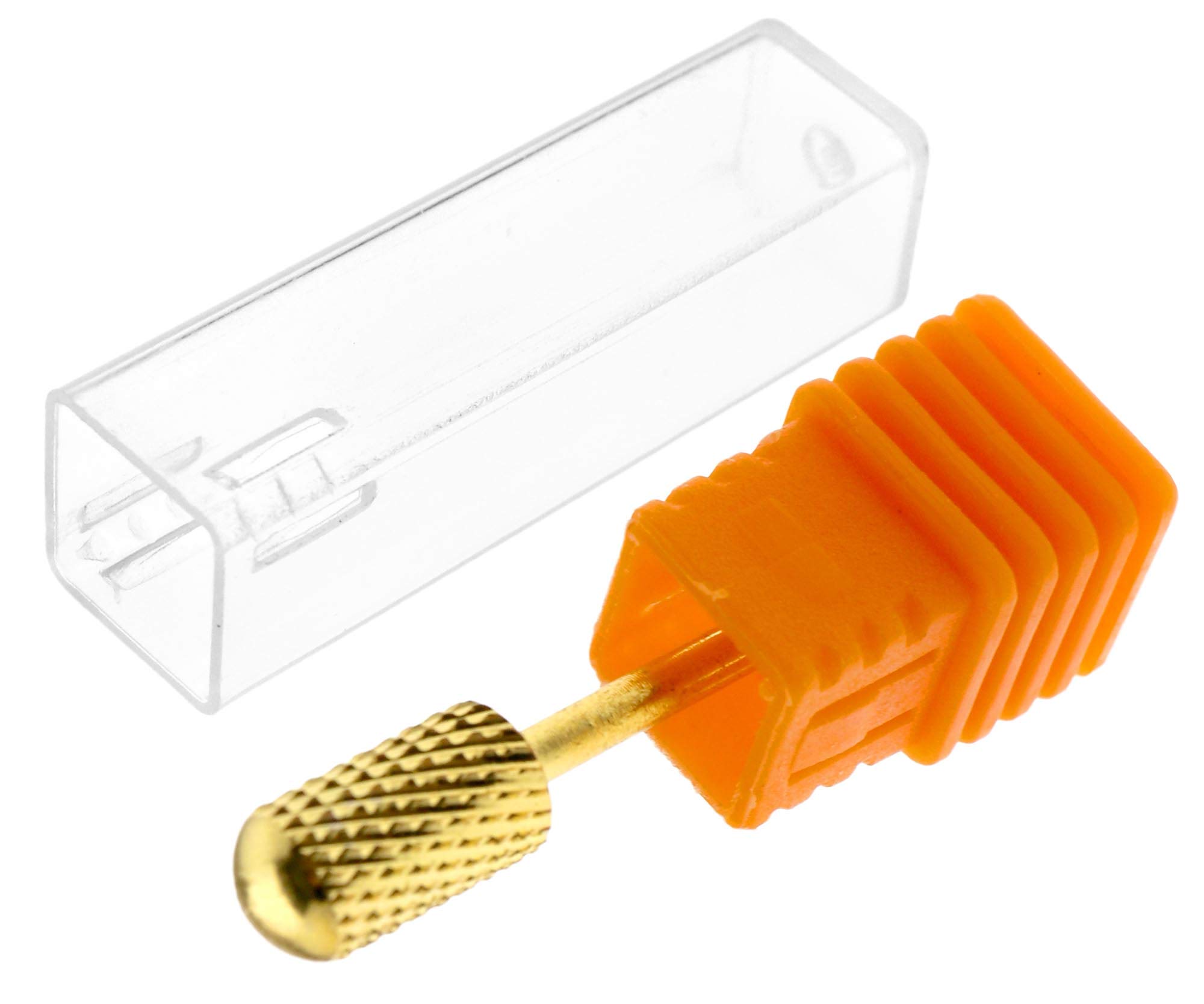 The Lord of the Tools 1x Tungsten Steel Electric Nail File Drill Bit Carbide Manicure Nail Art Drill File Bit 3/32" Gold