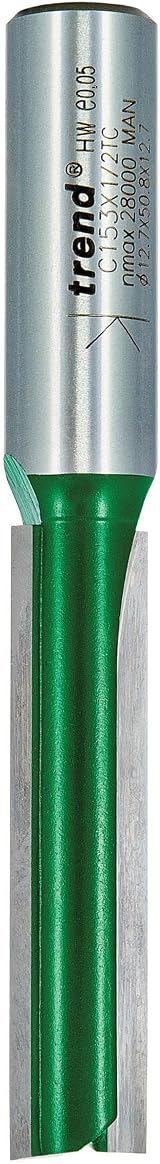 Trend Trend CraftPro Straight Router Cutter 1/2 Inch Shank 12.7mm 50mm view 2
