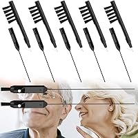 Snillok 12 PCS Hearing Aid Cleaning Kits, Earpiece Earmold Vent Cleaner, Cleaning Brush with Wax Loop and Magnet, Hearings Ai