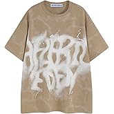 Aelfric Eden Mens Graphic Tee Shirts Oversized Baggy Loose Cotton T-Shirt Streetwear Casual Summer Y2k Shirt