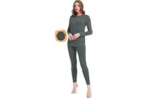 FELEMO Thermal Underwear for Women Ultra Soft Long Johns Set Women Pajamas Set