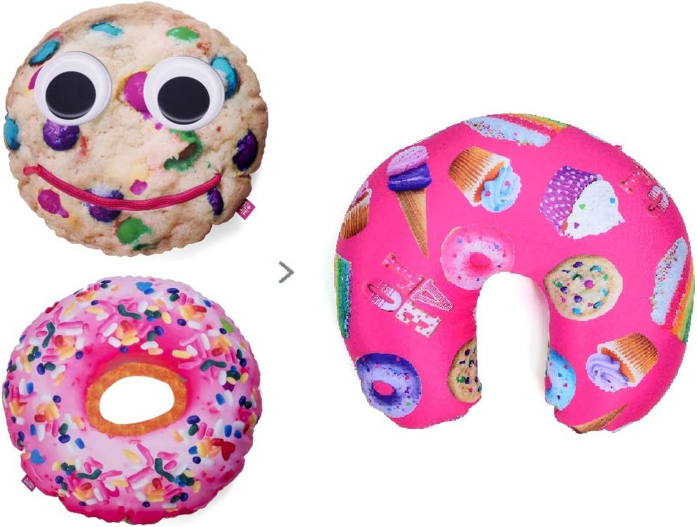 Amazon Com Littlemissmatched Cookie Donut Reversible Pillow Into