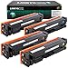 LINKYO Compatible Toner Cartridge Replacement for HP 201X 201A CF400X CF401X CF402X CF403X (Black, Cyan, Magenta, Yellow, 4-Pack)